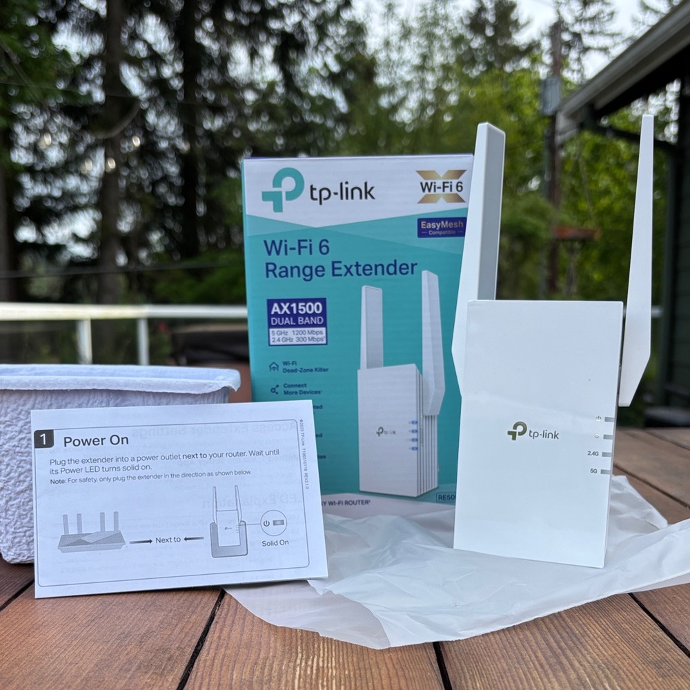 TP-Link Wi‑Fi 6 AX1500 Dual Band Range Extender